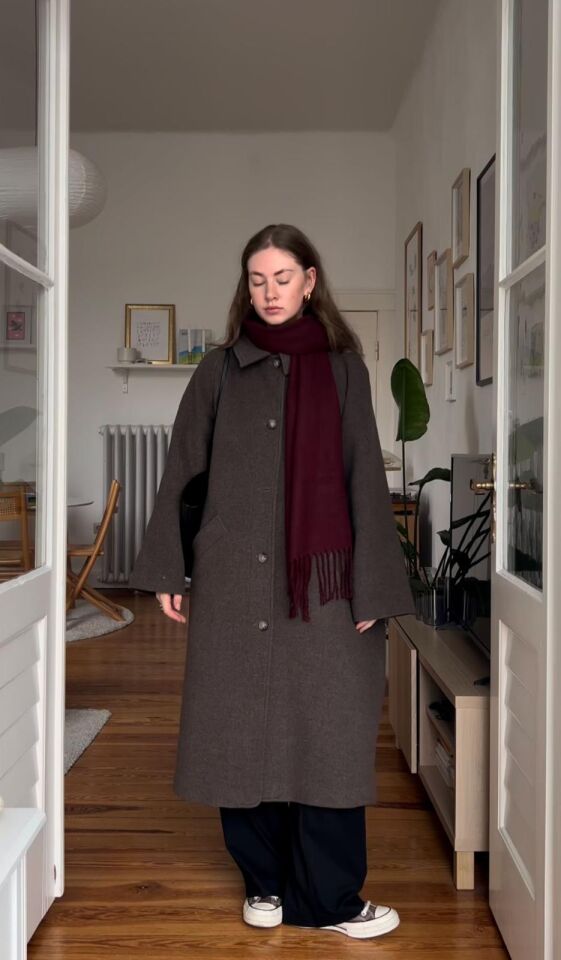 Bordo Atkı Yumuşak Dokulu Omuz Şalı