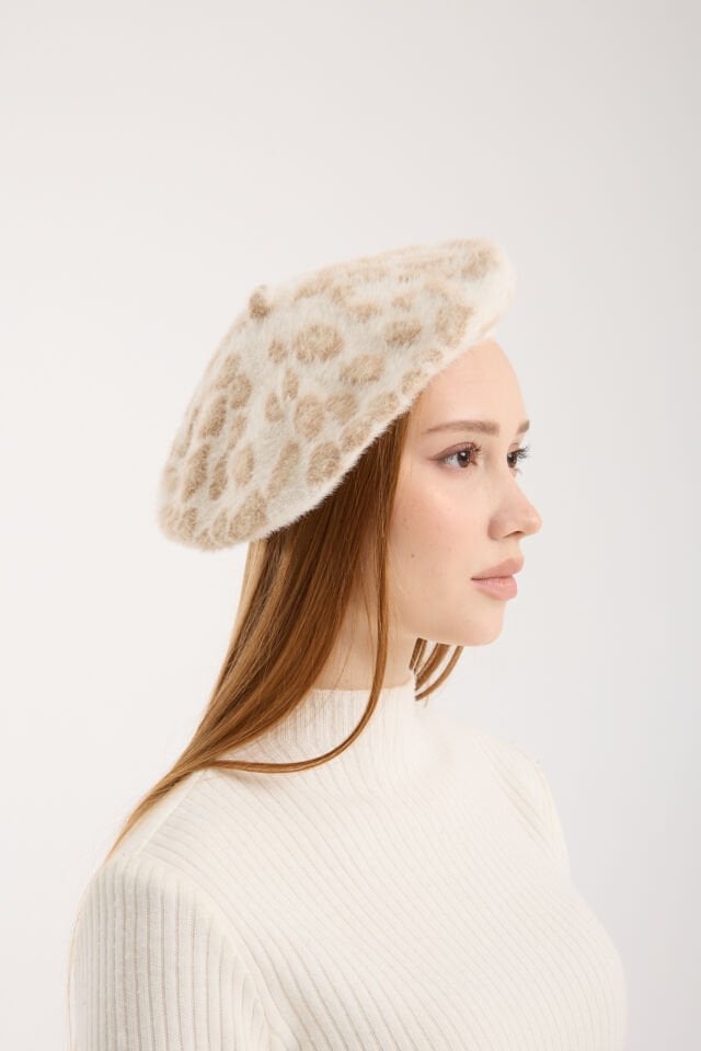 Leopar Desenli Peluş Ressam Bere