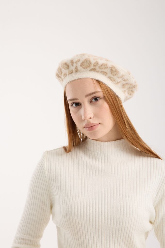 Leopar Desenli Peluş Ressam Bere