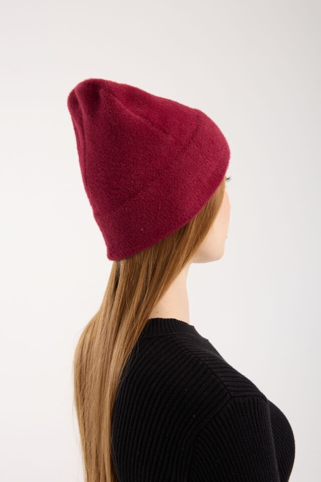 Peluş Katlamalı Sakallı Bere