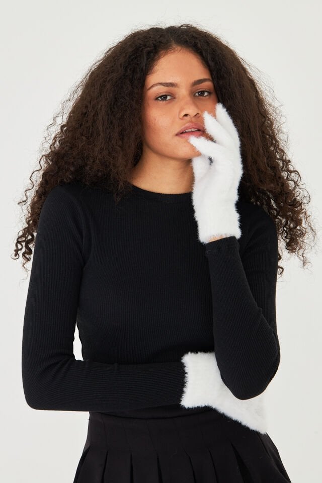 Peluş Yumuşak Dokulu Eldiven