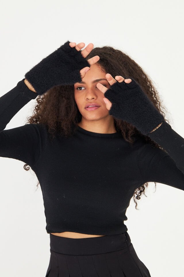 Peluş Yumuşak Dokulu Eldiven