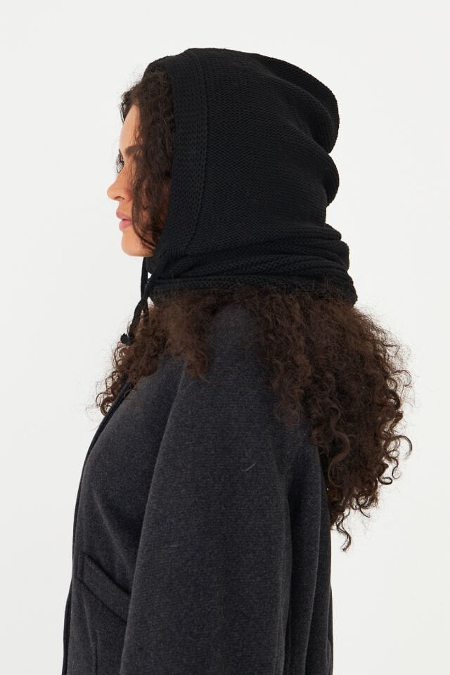 Triko Örgü Balaclava Bere Şapka