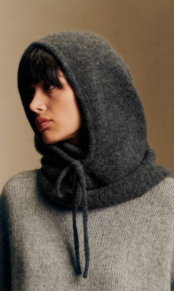 Antrasit Örgü Balaklava